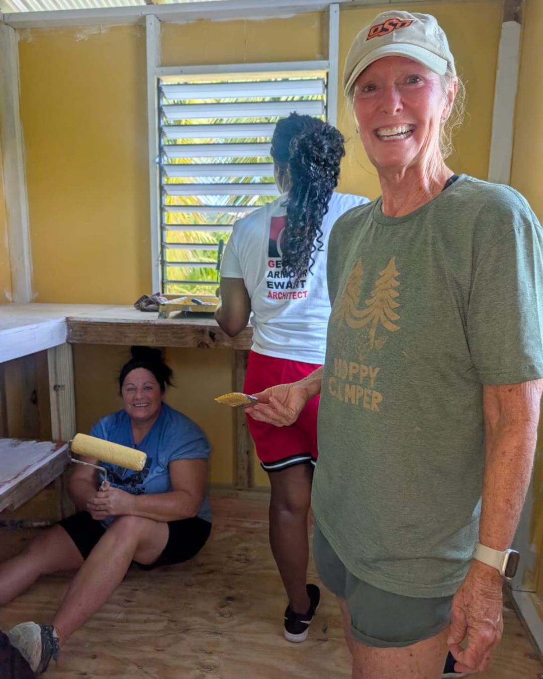 Painting the new kitchen for the Rhoden and Small Family Home